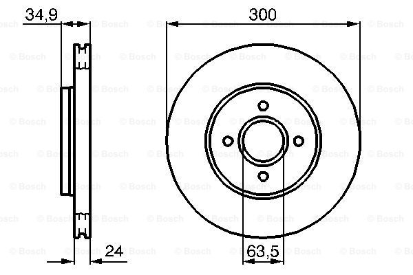 фото Тормозной диск bosch 0986479048