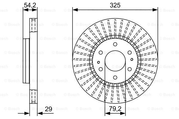 фото Тормозной диск bosch 0986479w37