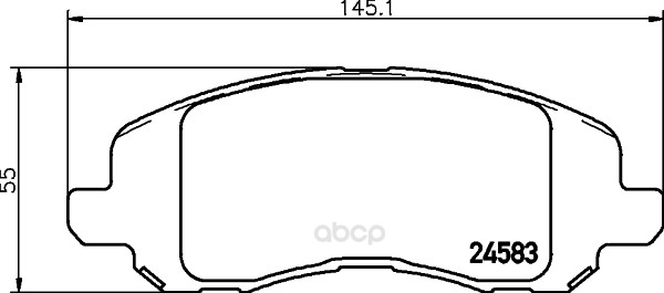 

Комплект тормозных колодок Hella 8DB355013491