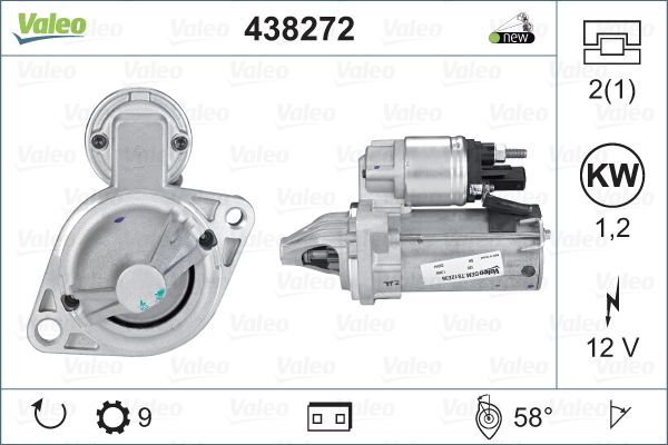 

Стартер Valeo 438272