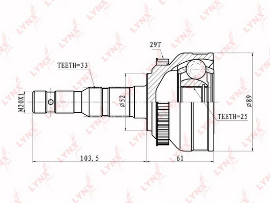 

Шрус LYNXauto CO-5901A