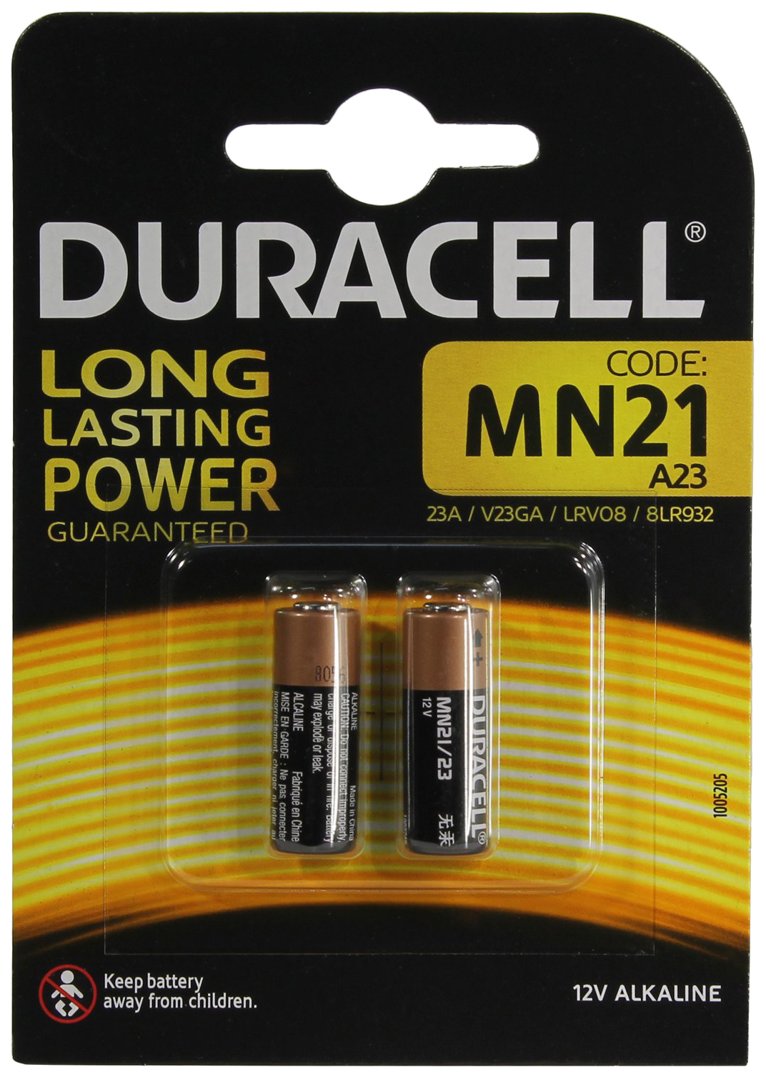 

Батарейка DURACELL MN21/2BL 2 шт, DR MN21/2BL