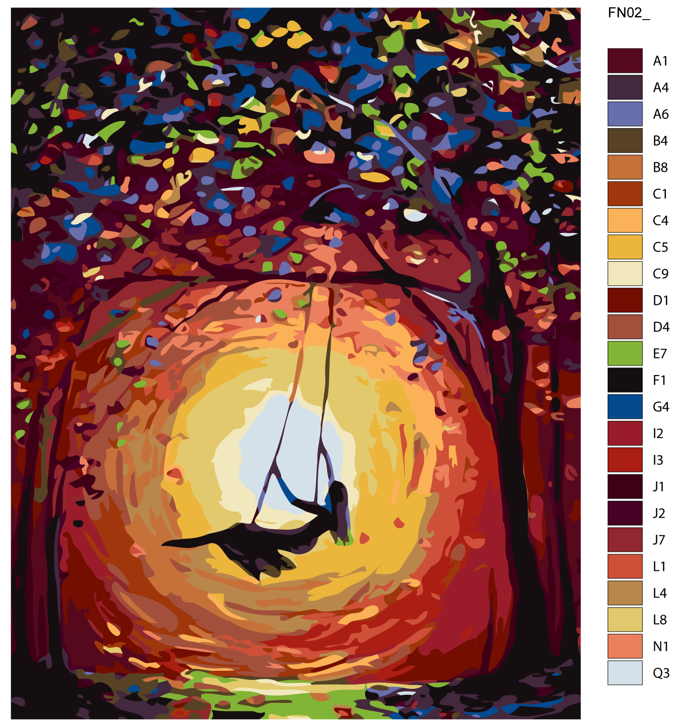 

Картина по номерам, 40 x 50, KRYM-FN02, KRYM-FN02