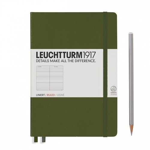 

Блокнот Medium, 125 листов, в линейку, хаки