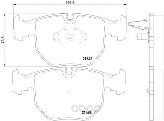 

Тормозные колодки HELLA PAGID/BEHR дисковые 8DB355008281