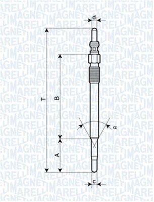 

Свеча накаливания Magneti Marelli 062900029304