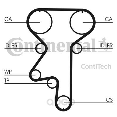 фото Ремень приводной contitech ct870wp2