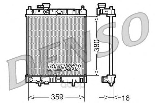 

Радиатор 359x380 Denso DRM46001