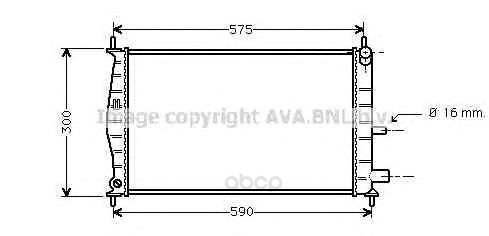 фото Радиатор охлаждения двигателя ava fda2218