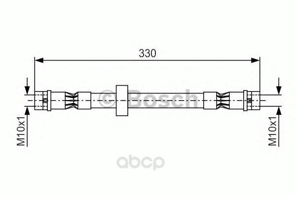 фото Шланг тормозной системы bosch 1987476410 передний