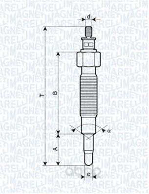 фото Свеча накаливания magneti marelli 062900037304