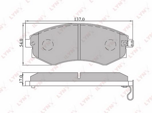 

Тормозные колодки LYNXauto дисковые BD3607