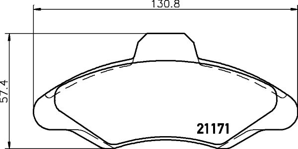 

Комплект тормозных дисковых колодок MINTEX MDB1493