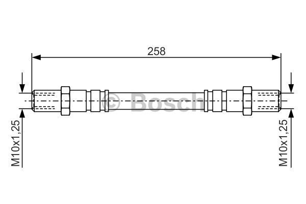 фото Шланг тормозной системы bosch 1 987 476 192