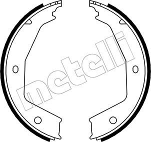 

Тормозные колодки METELLI стояночного тормоза 530331