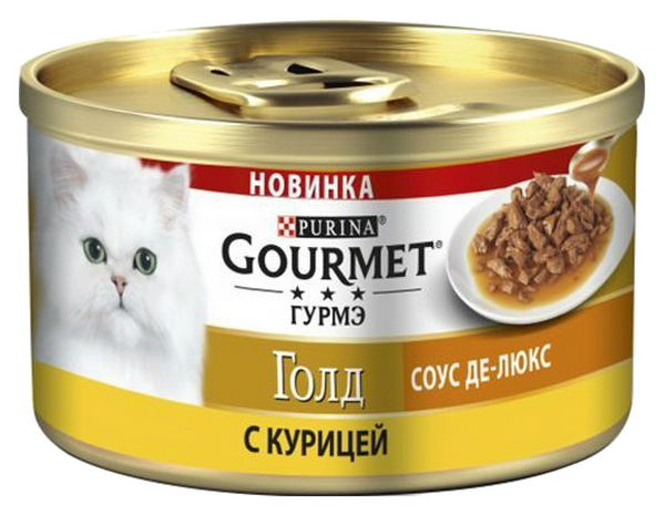 фото Консервы для кошек gourmet gold, курица, 85г