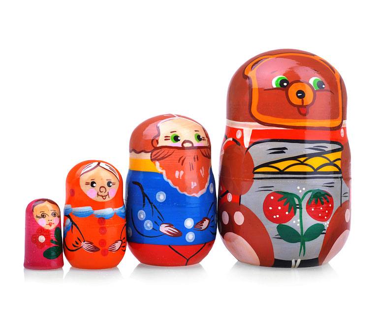

Матрешка RNToys Сказка Маша и Медведь 4в1