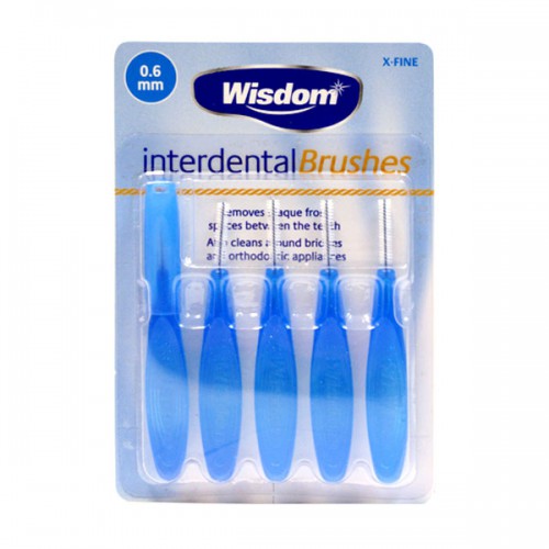 фото Набор wisdom interdental brush интердентальных цилиндрических ершиков 0,6мм 5шт