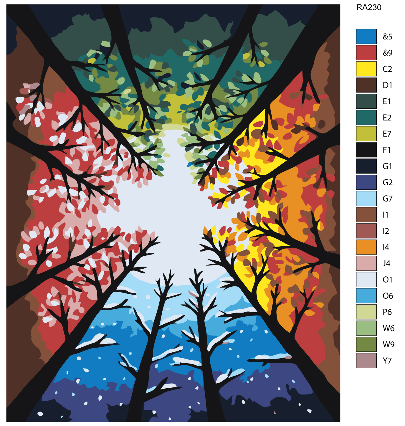 

Картина по номерам, 40 x 50, RA230, RA230