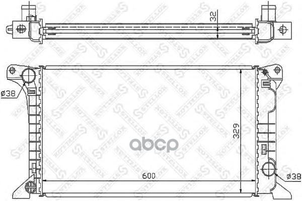 Радиатор системы охлаждения Stellox 1025090SX