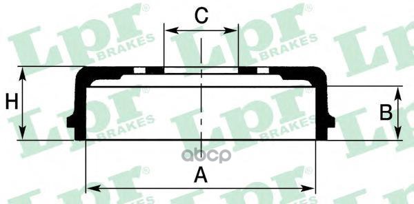 фото Барабан тормозной lpr 7d0580