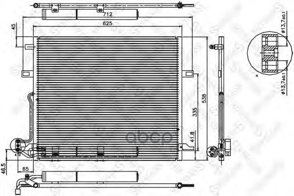 

Радиатор кондиционера Stellox 1045121SX
