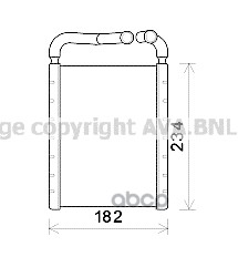 

Радиатор печки AVA QUALITY COOLING HY6375
