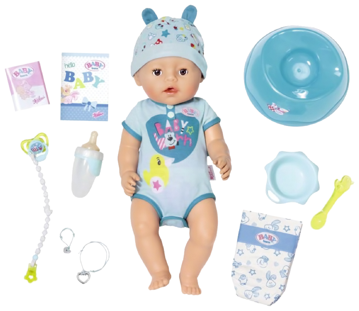 Интерактивная Кукла Baby born мальчик 43 см Zapf Creation 824-375