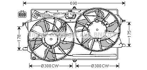 фото Вентилятор охлаждения двигателя ava quality cooling fd7510