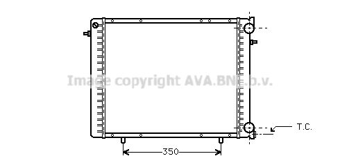 фото Радиатор охлаждения двигателя ava quality cooling rt2045