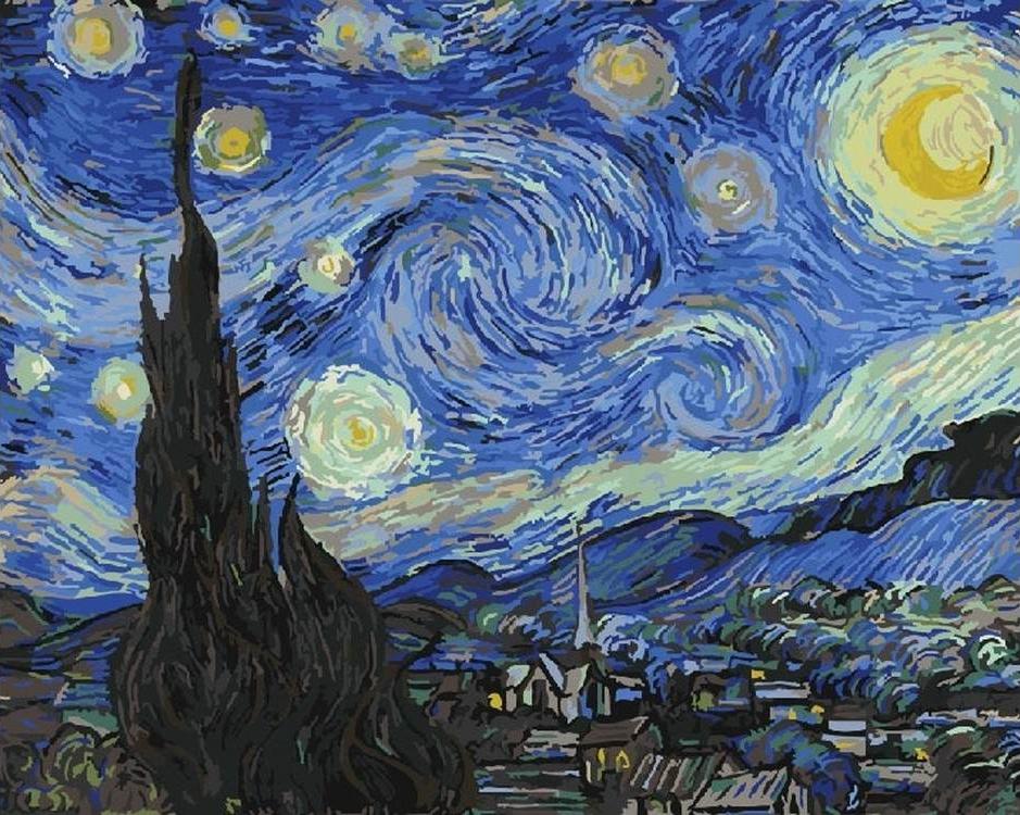 

Картина по номерам Paintboy Звездная ночь, 40x50 см, Звездная ночь