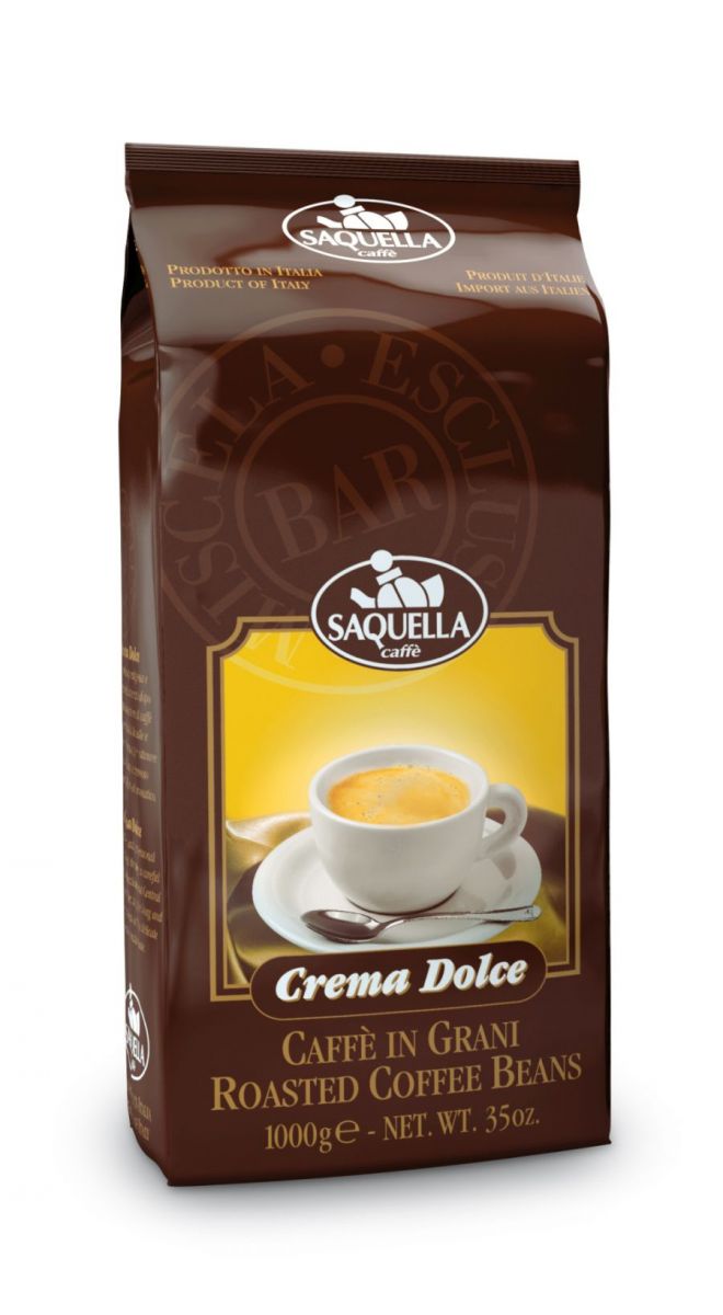 Кофе в зернах Saquella crema dolce 1 кг