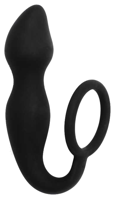 фото Эрекционное кольцо lola toys sensation с анальным стимулятором черный