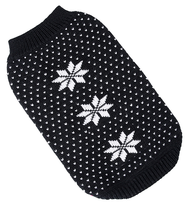 

Джемпер для собак FOR MY DOGS, унисекс, черный, FW649-2018 8-10, FW649-2018