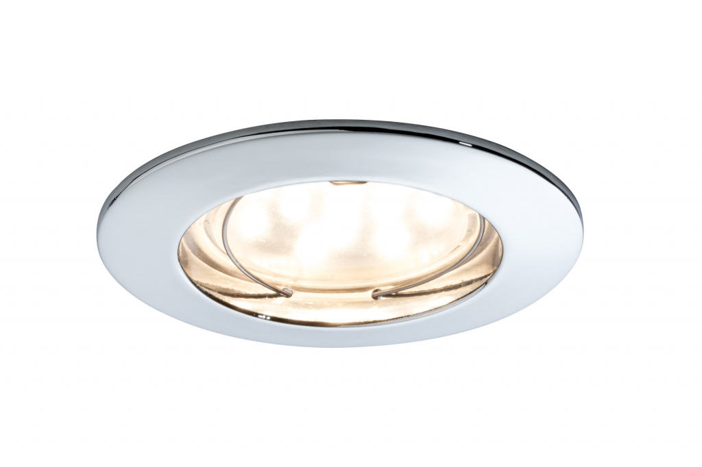 фото Светильник ebl coin led 1x6,5w 51mm rund chrom 92758 paulmann