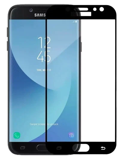 

Защитная пленка 2DV повышенной прочности для Samsung J7 (2017) черное в т/у