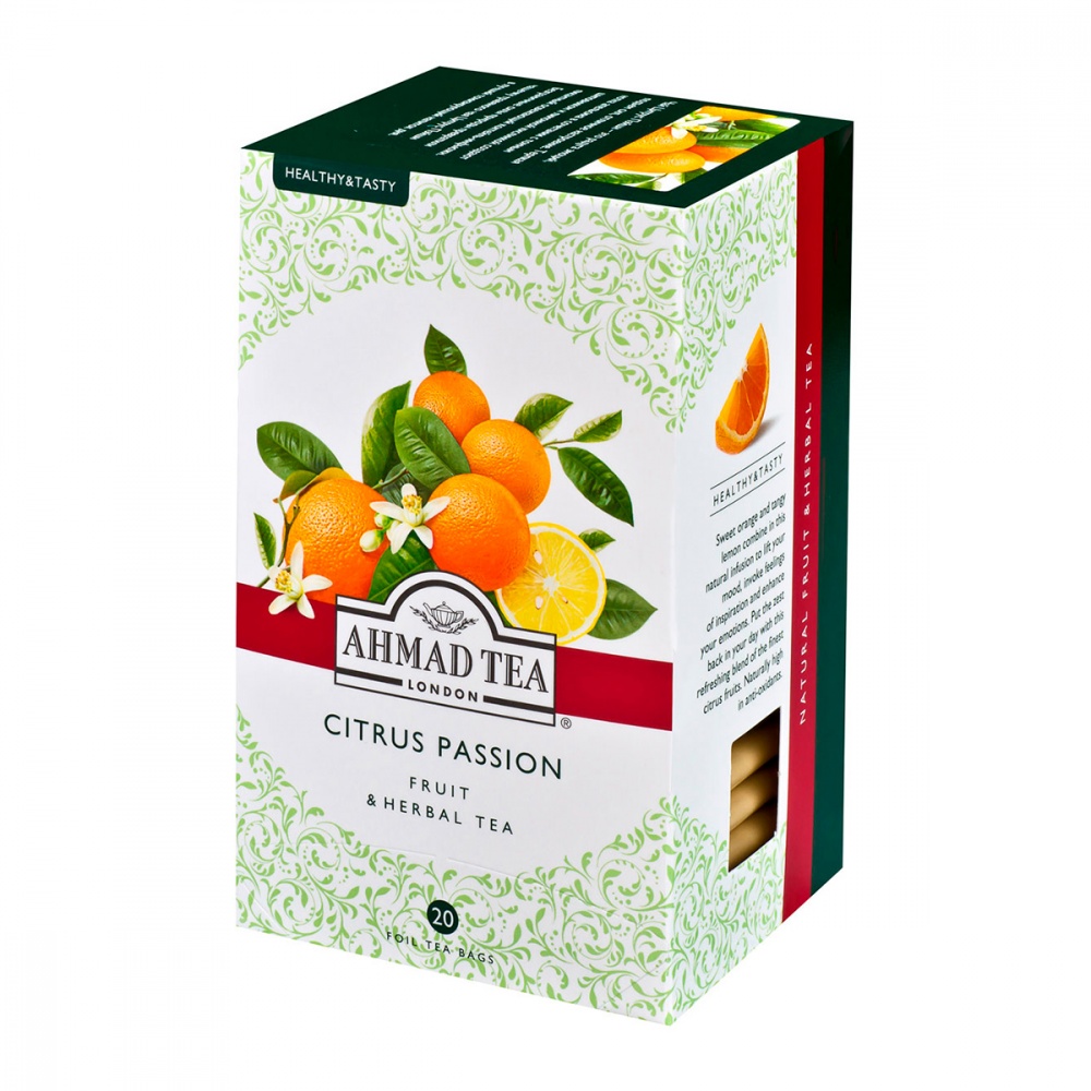 Чай Ahmad Citrus Passion, травяной, 20 пакетиков