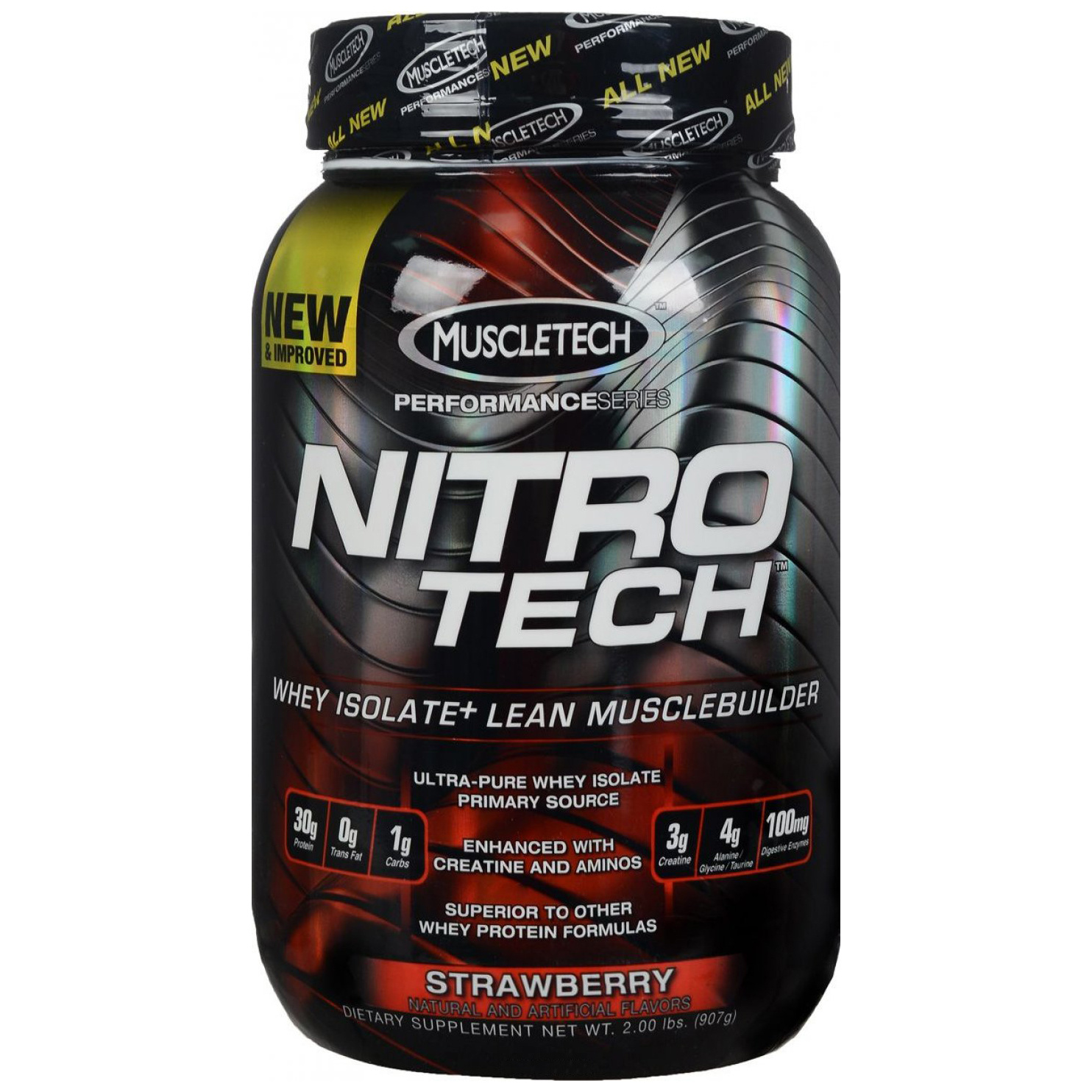 Протеин MuscleTech Nitro-Tech Performance Series, 907 г, strawberry