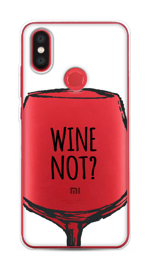 

Чехол на Xiaomi Mi 6X"Wine not white", Белый, 33350-6