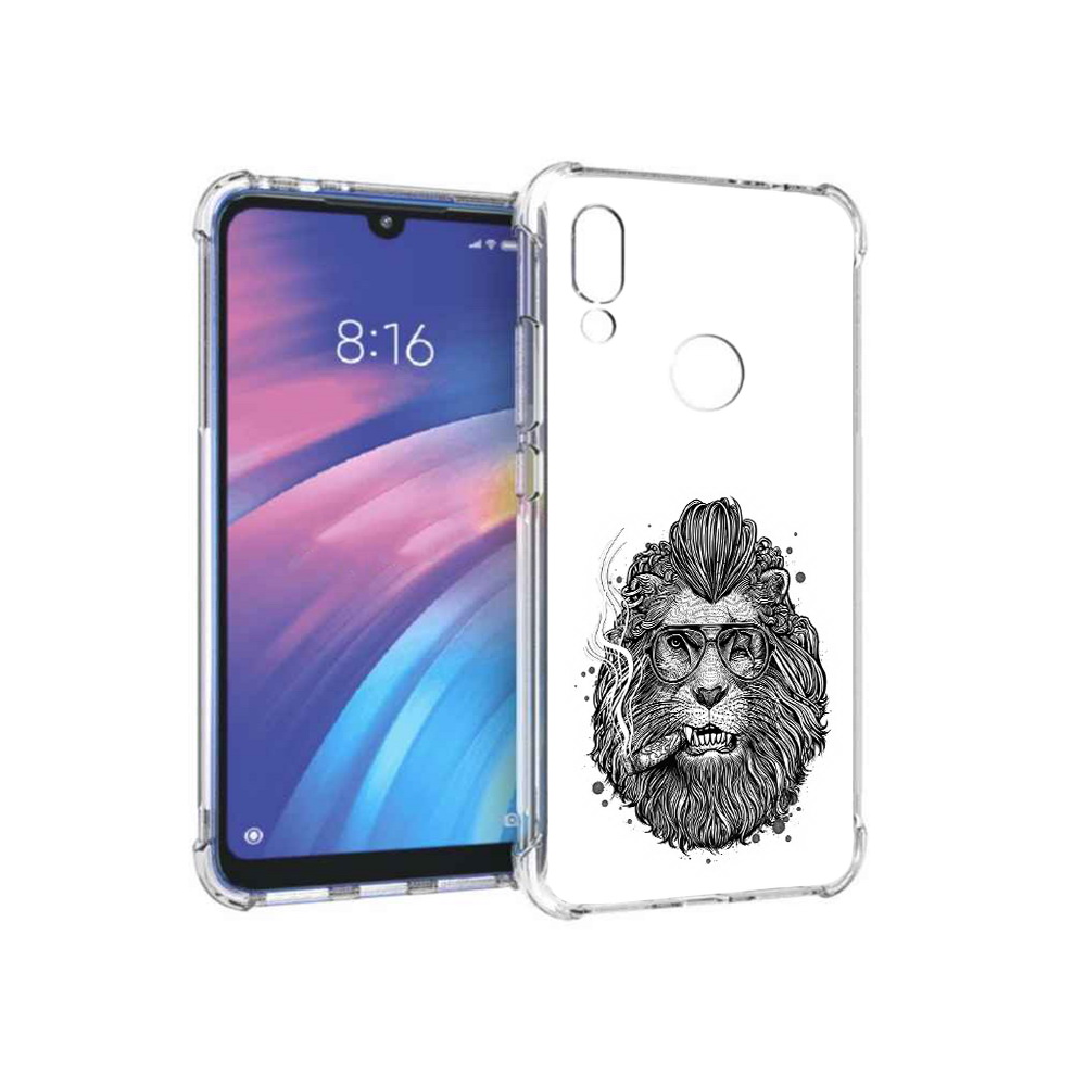 

Чехол MyPads Tocco для Xiaomi Redmi Y3 курящий лев, Прозрачный, Tocco