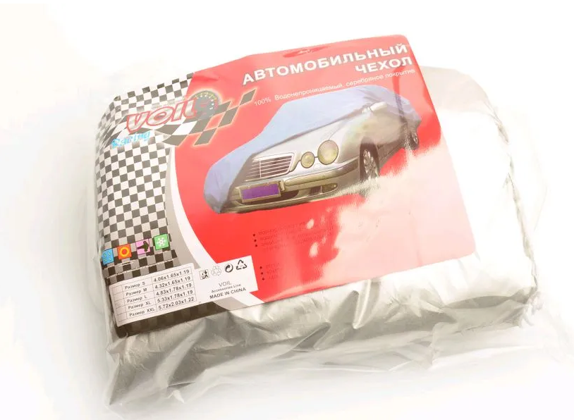 

Тент автомобильный VOIL 533*178*119 для класса B+,С / водонепроницаемый, Серебристый, VL533