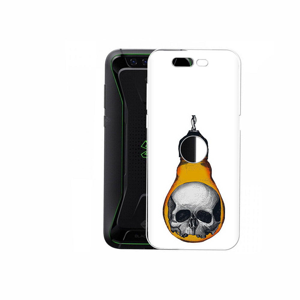 

Чехол MyPads Tocco для Xiaomi Black Shark череп в лампочке (PT144492.337.676), Прозрачный, Tocco
