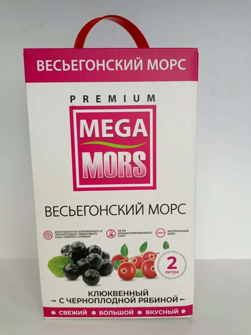 

Морс Mega Mors клюквенный с черноплодной рябиной, 2 л