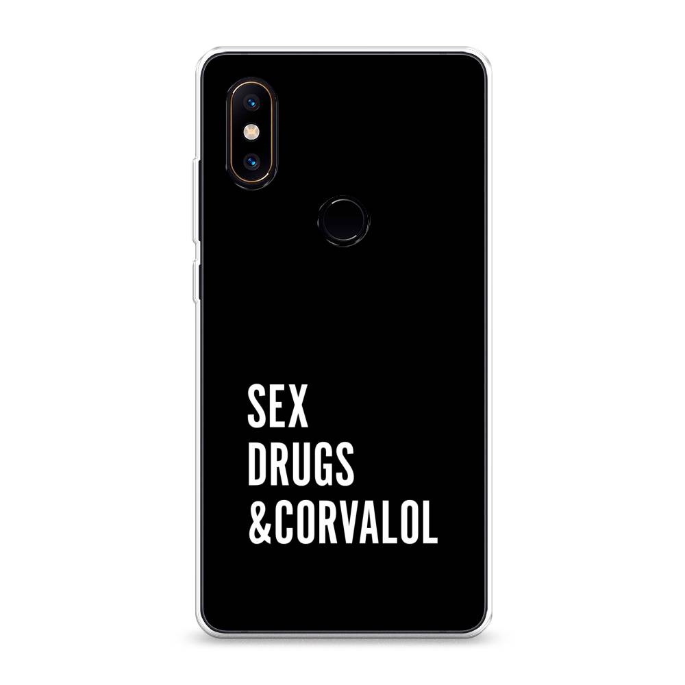 

Чехол на Xiaomi Mi Mix 2S "Corvalol", Черный;серый;белый, 33450-6