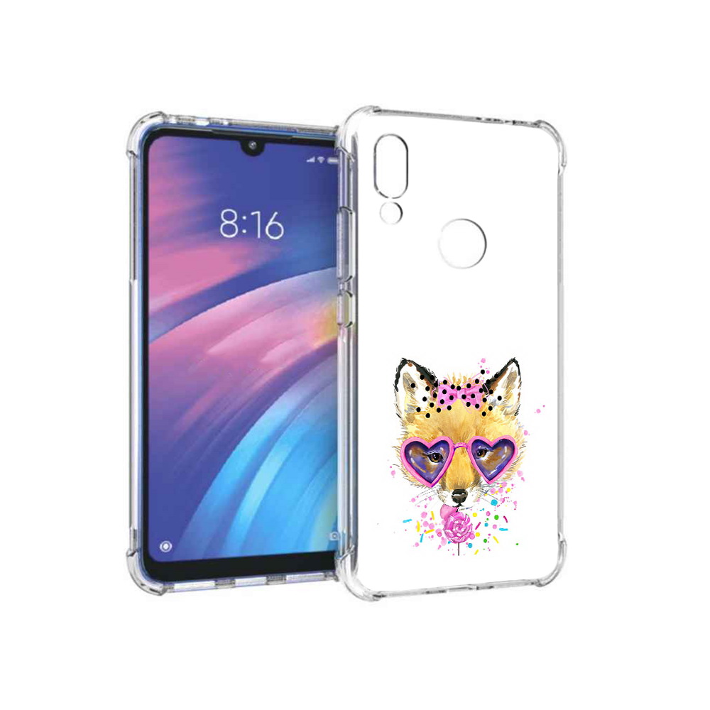 

Чехол MyPads Tocco для Xiaomi Redmi Y3 лисенок с бантиком, Прозрачный, Tocco