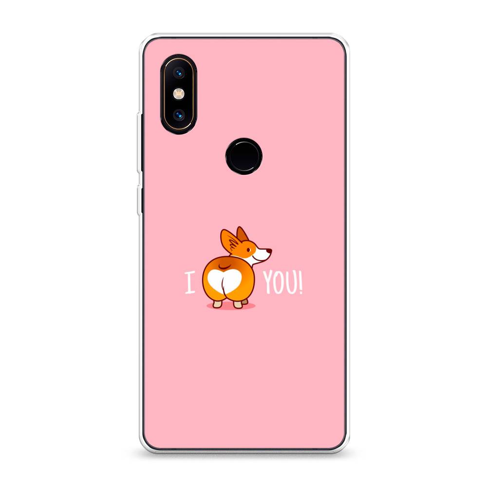 

Чехол на Xiaomi Mi Mix 2S "Корги I love you", Розовый;коричневый;белый, 33450-1
