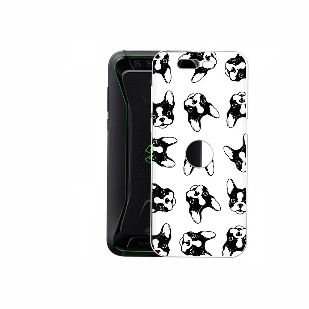 

Чехол MyPads Tocco для Xiaomi Black Shark черно белые собачки (PT144492.337.683), Прозрачный, Tocco