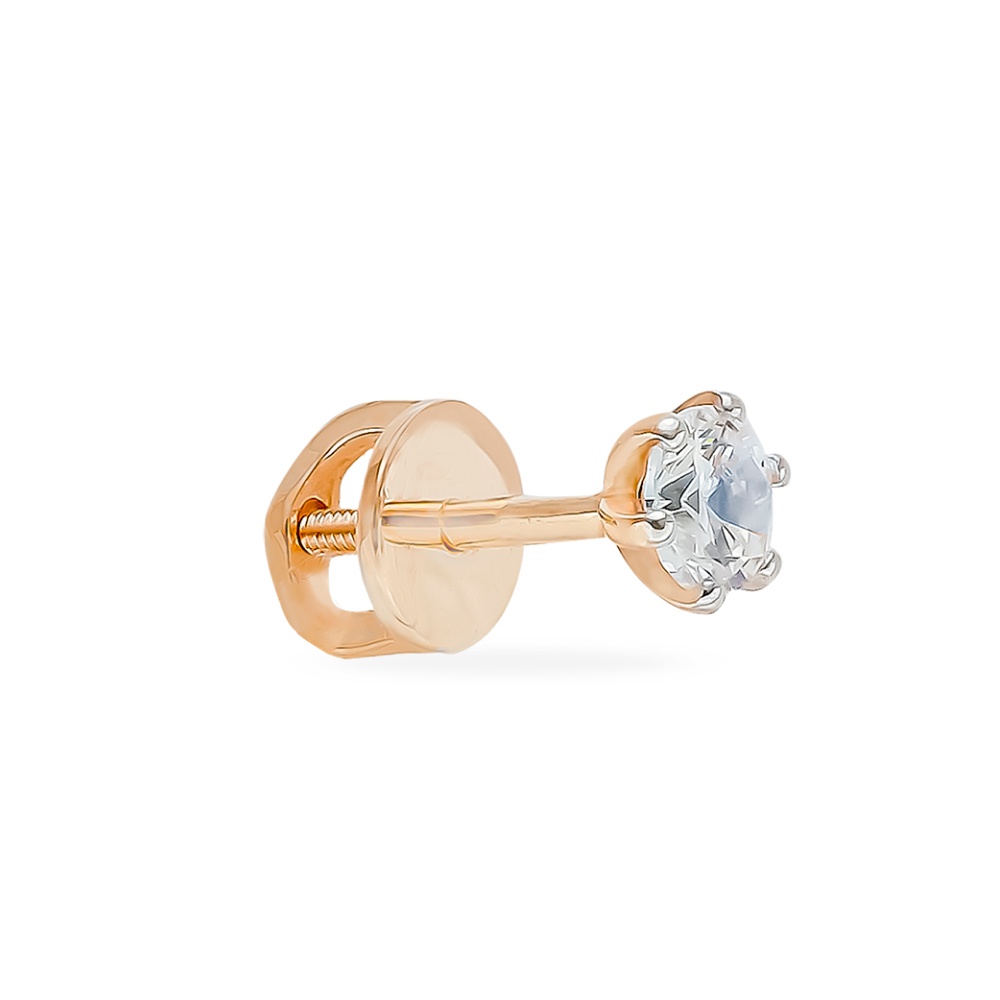 

Серьги из красного золота с фианитом 585Gold 399000209, 399000209