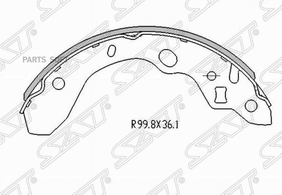

Колодки Тормозные Зад Mazda 323/Familia Барабанные Sat арт. ST-B2YD2638Z