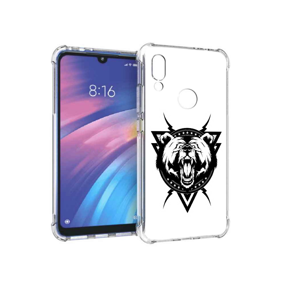 

Чехол MyPads Tocco для Xiaomi Redmi Y3 медведь в треугольнике, Прозрачный, Tocco